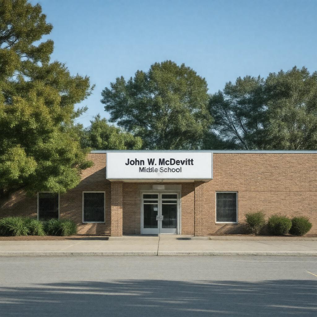 AI-created image of John W. McDevitt Middle School