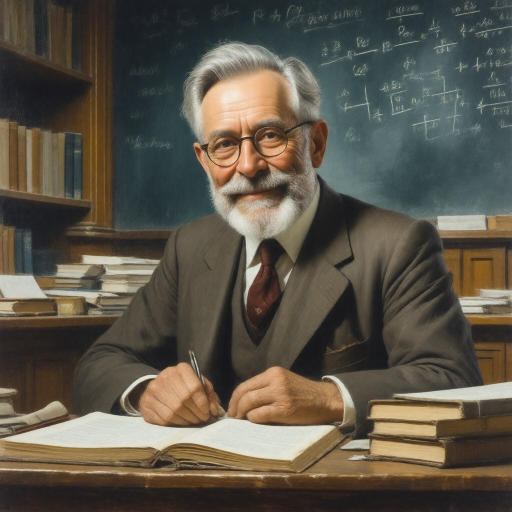 AI-created image of John W. Milnor