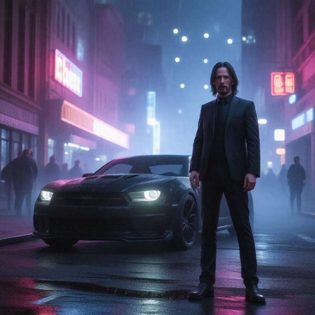 AI-created image of John Wick series