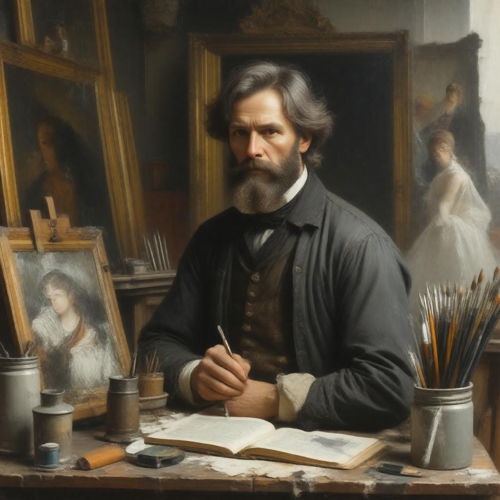 AI-created image of John William Waterhouse