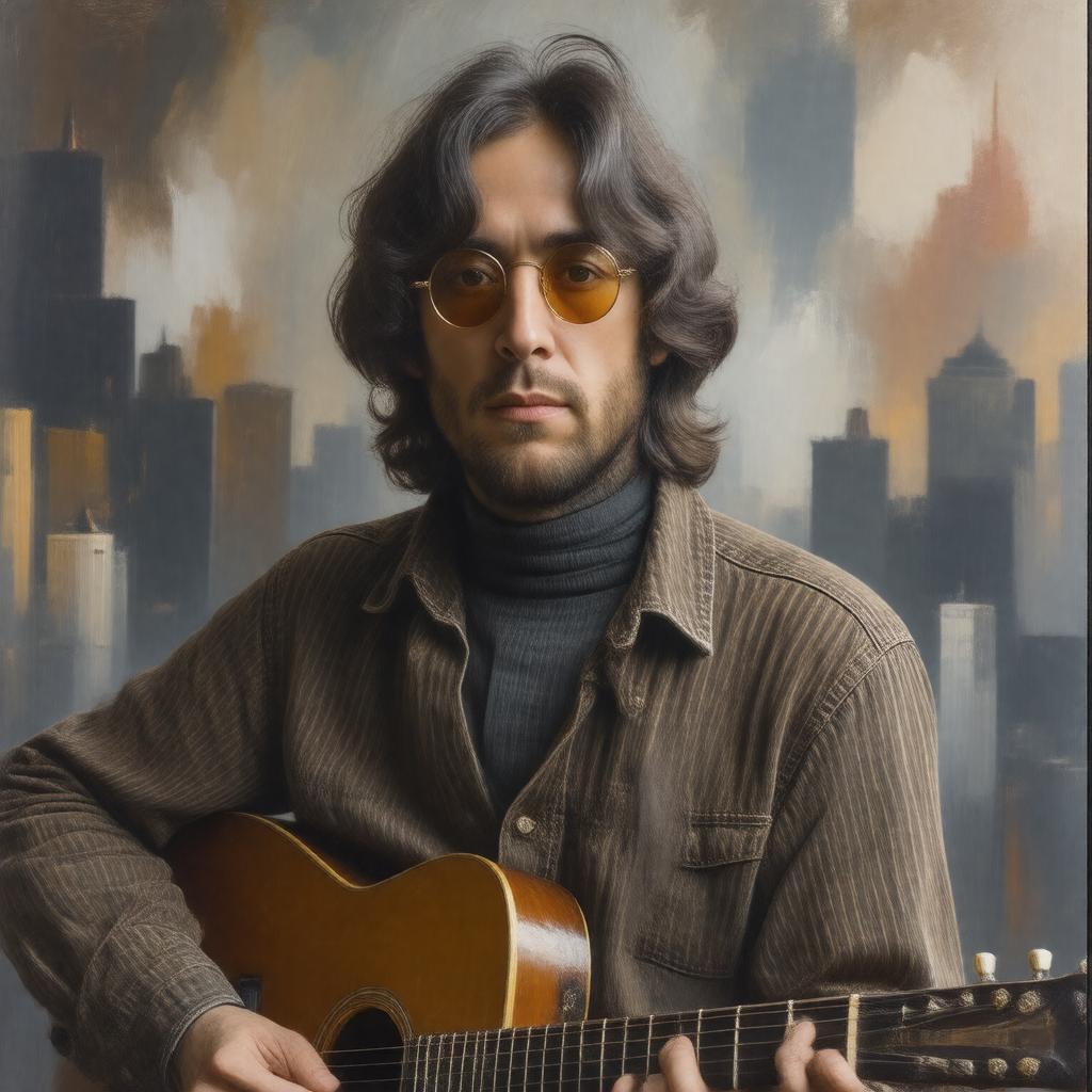 AI-created image of John Winston Lennon