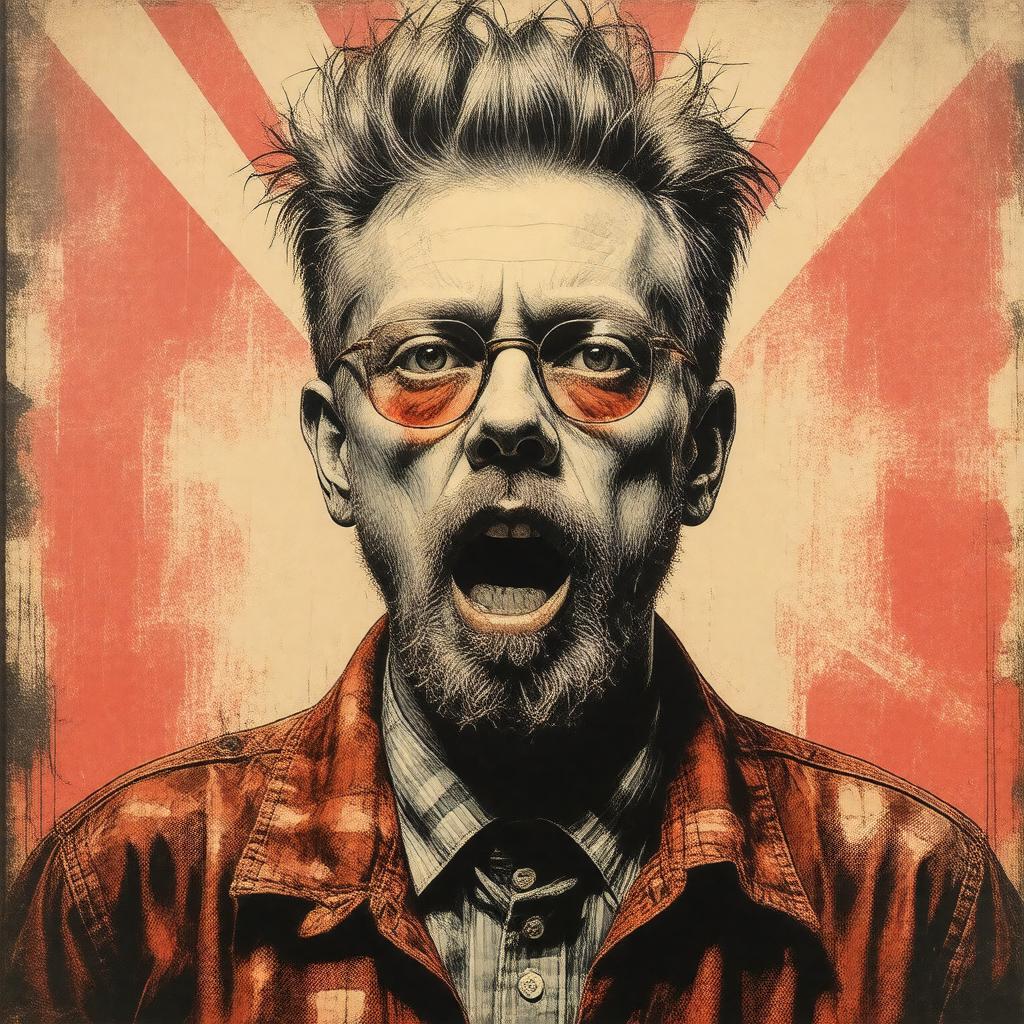 AI-created image of John Yates (artist)