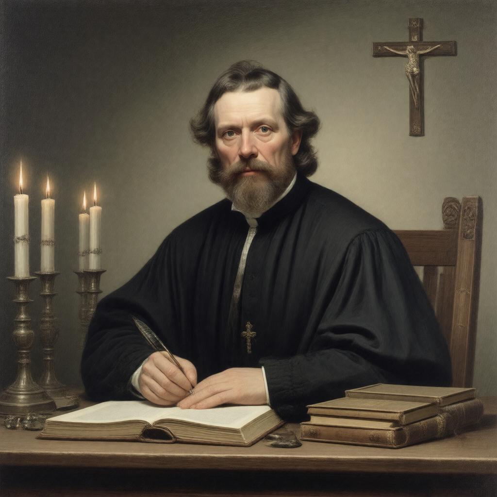 Click to view larger image AI-created image of John Yates (theologian)