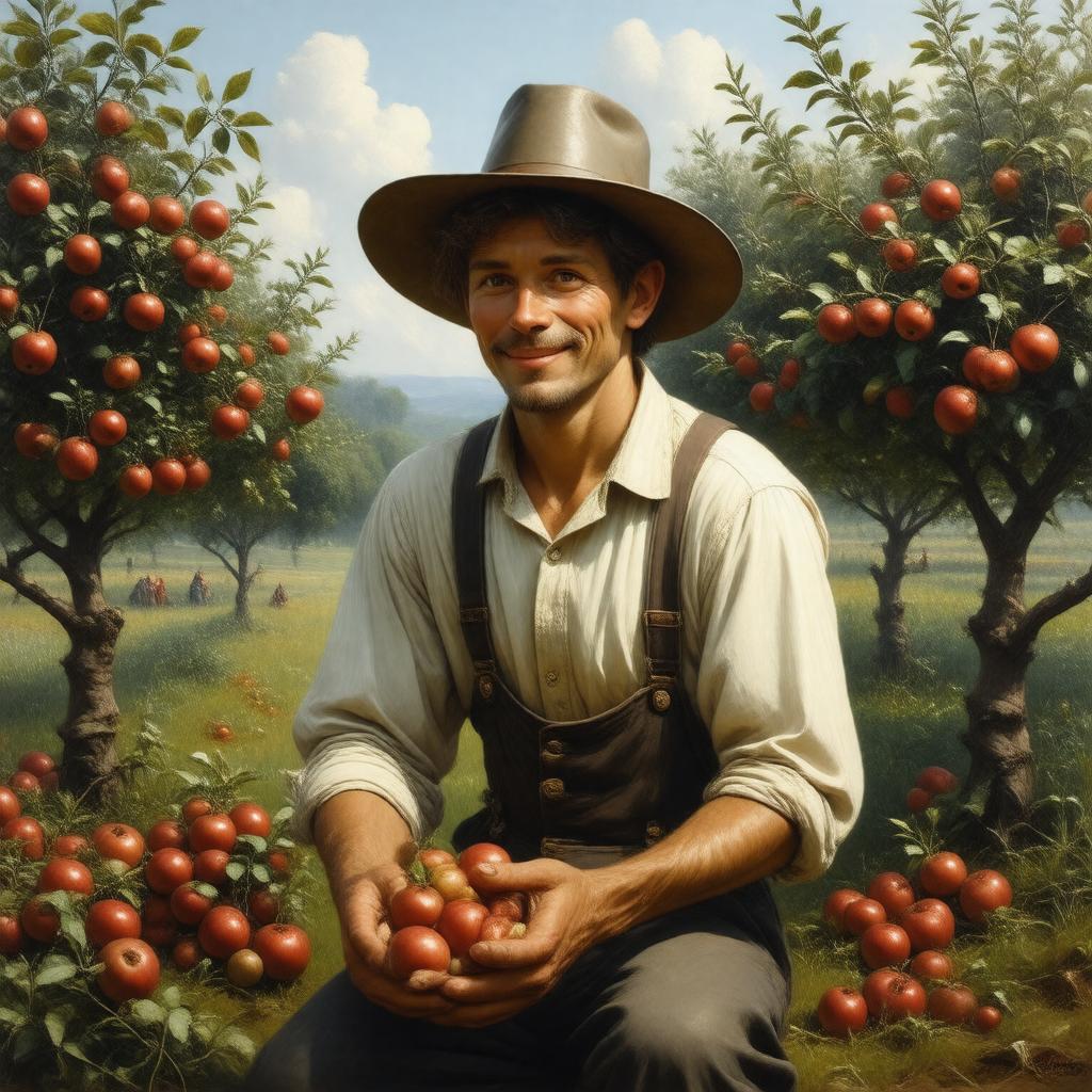 AI-created image of Johnny Appleseed
