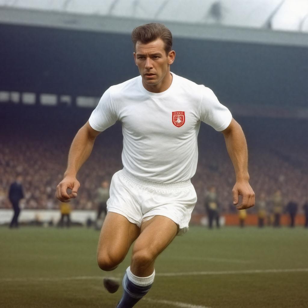 Click to view larger image AI-created image of Johnny Haynes