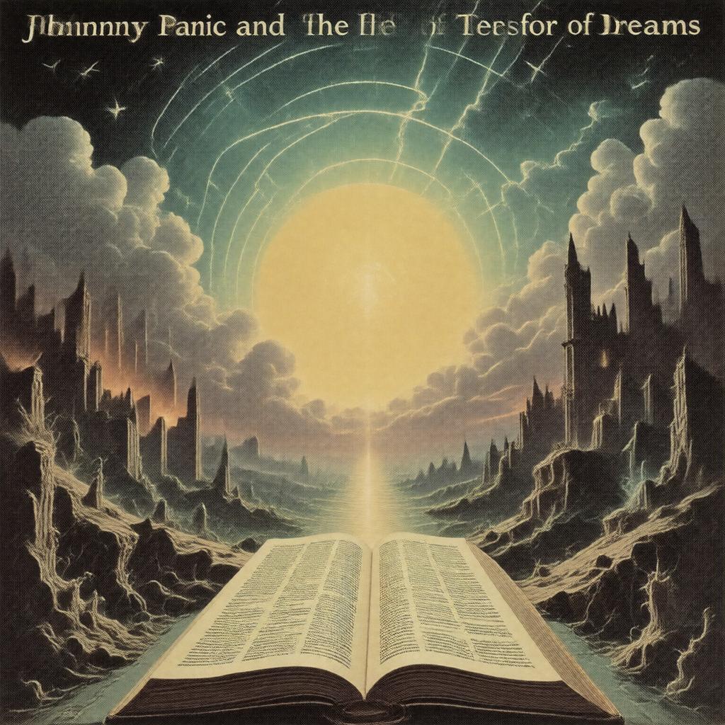 AI-created image of Johnny Panic and the Bible of Dreams