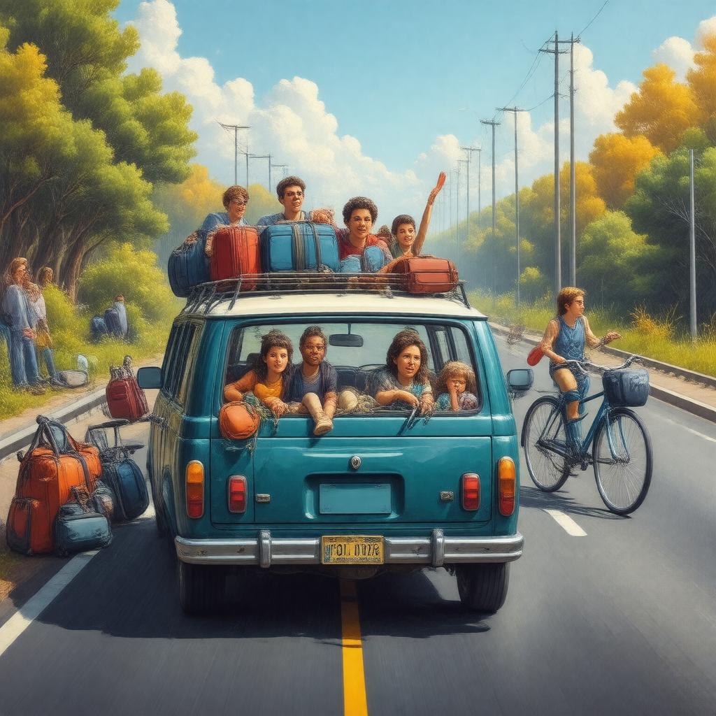 AI-created image of Johnson Family Vacation