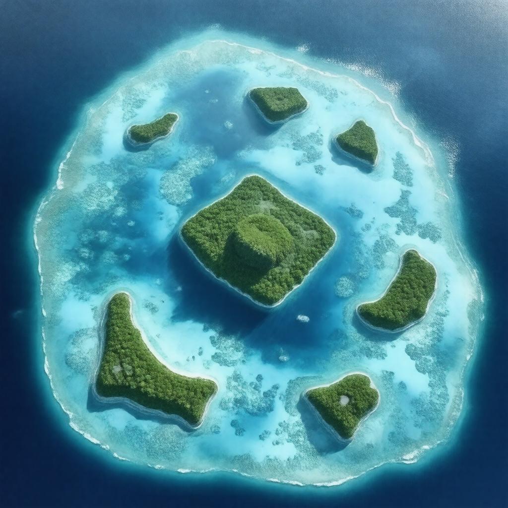 AI-created image of Johnston Atoll