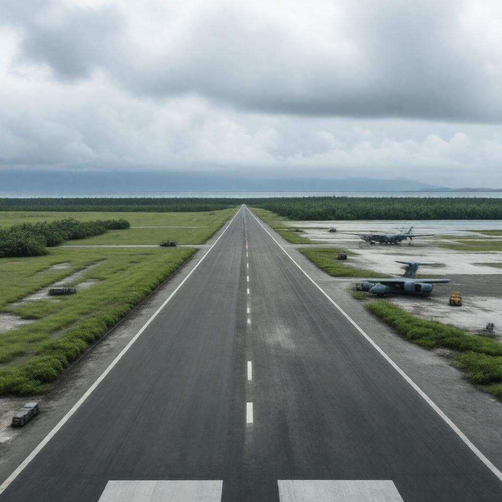 AI-created image of Johnston Atoll Airport