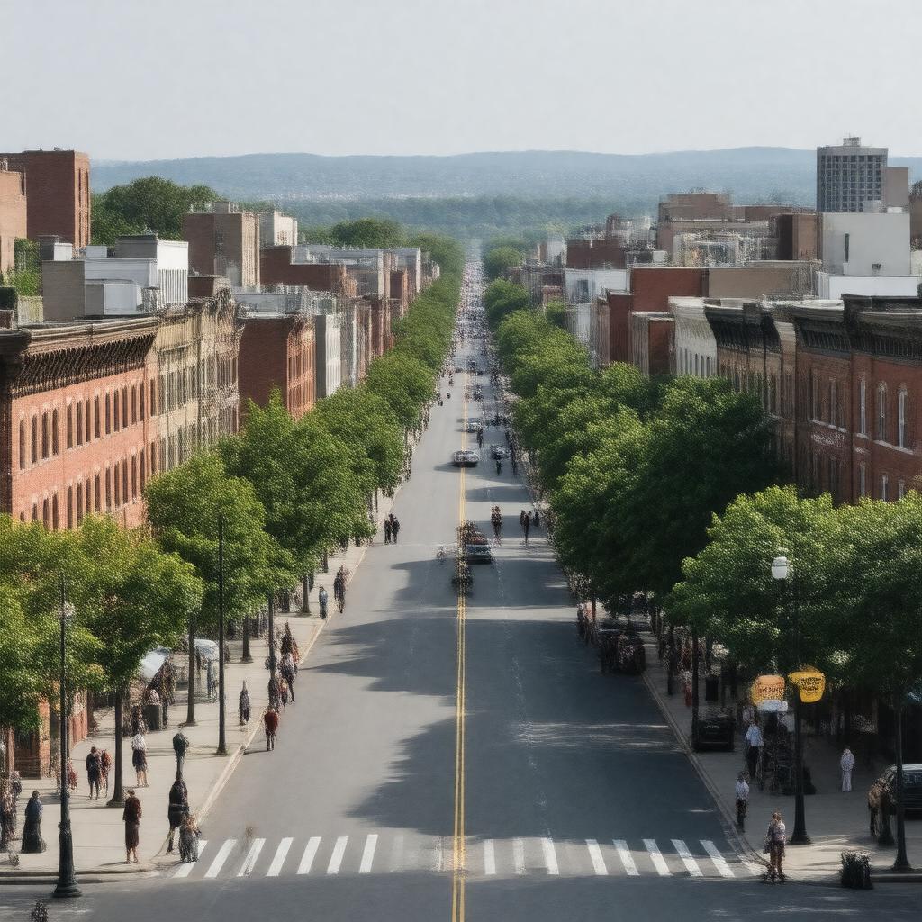 AI-created image of Johnston Square