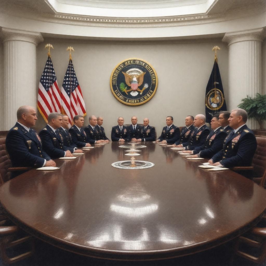 AI-created image of Joint Chiefs of Staff