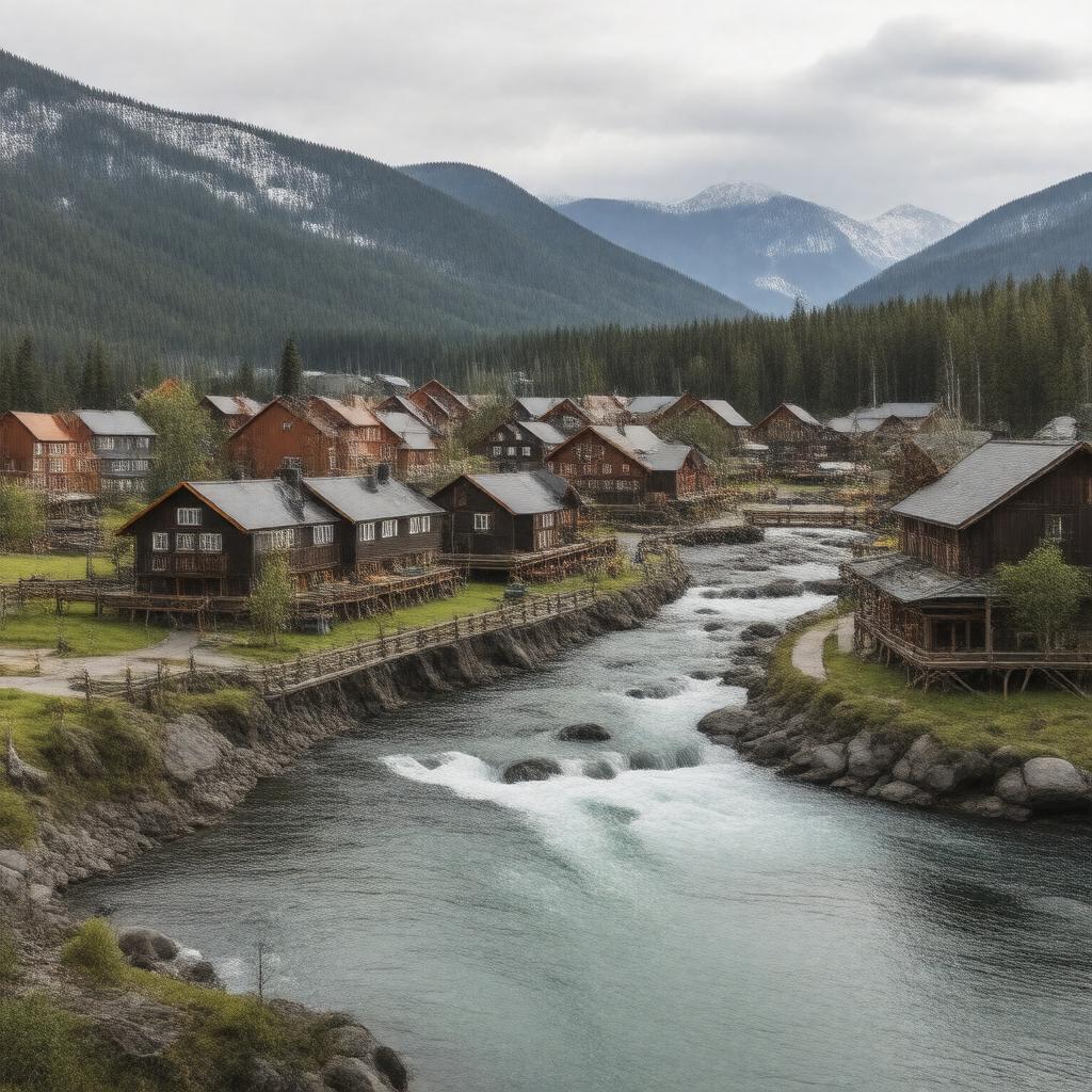 AI-created image of Jokkmokk