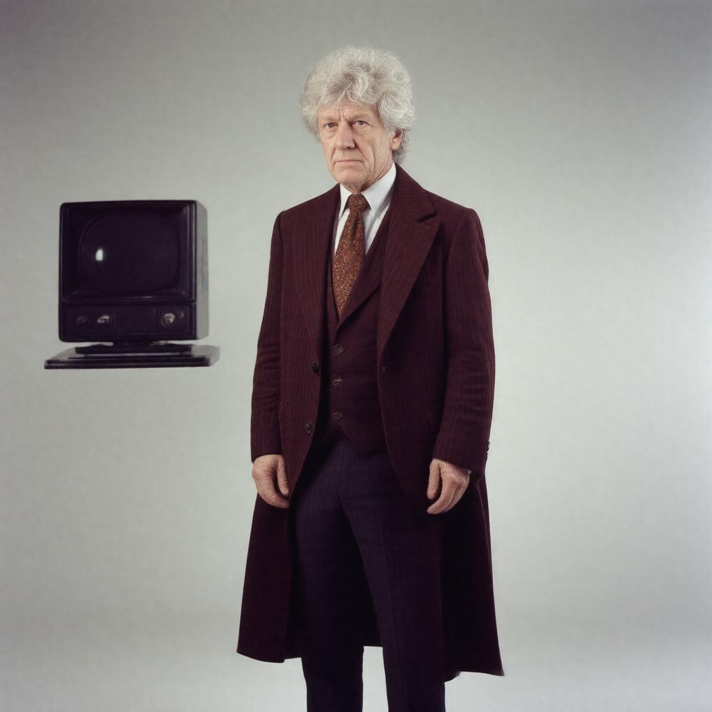 AI-created image of Jon Pertwee