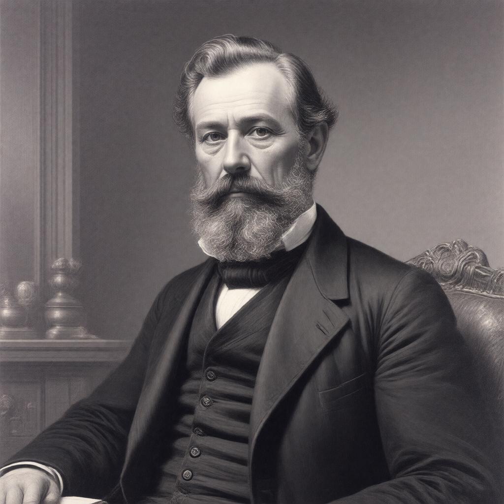 AI-created image of Jonas Gilman Clark