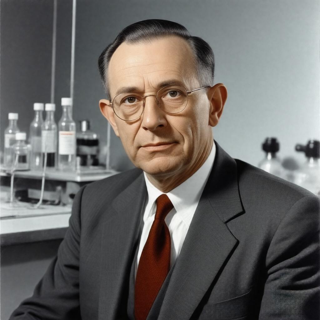 AI-created image of Jonas Salk