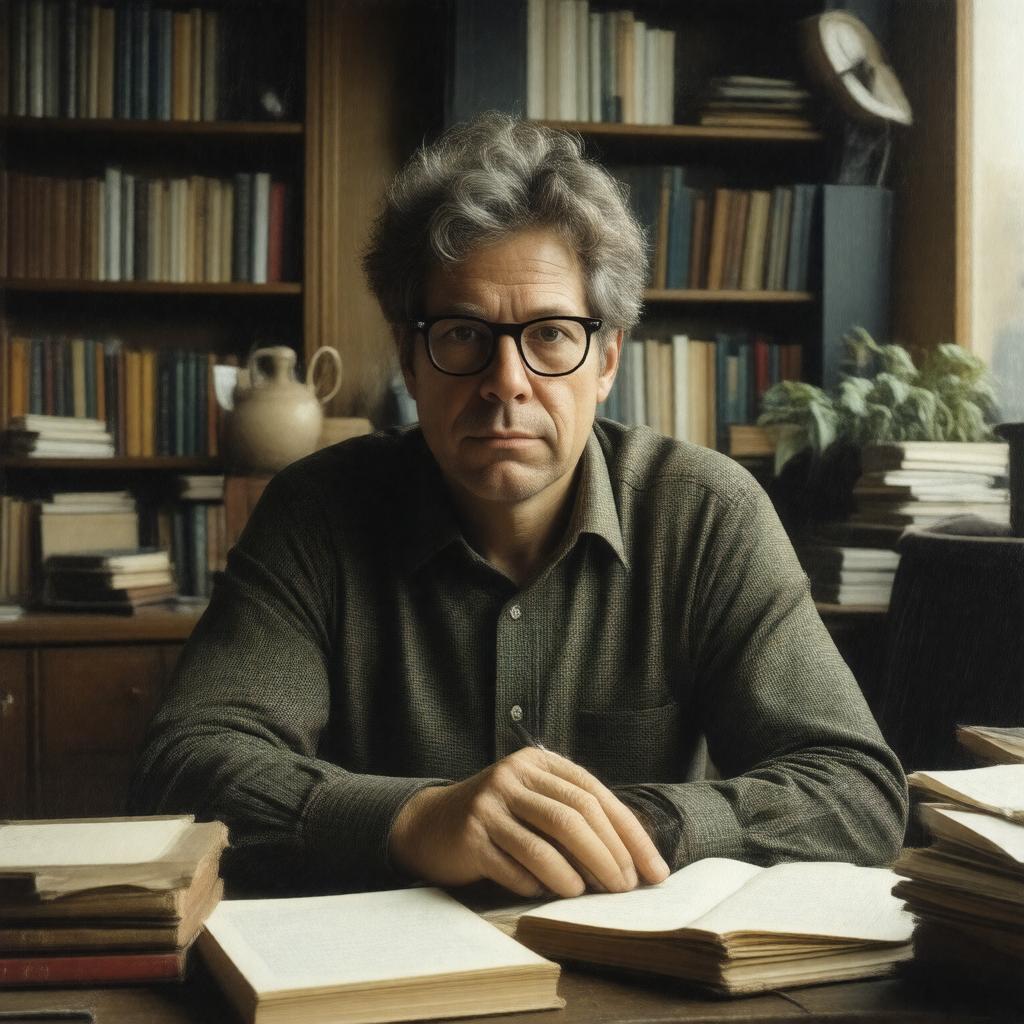 AI-created image of Jonathan Franzen