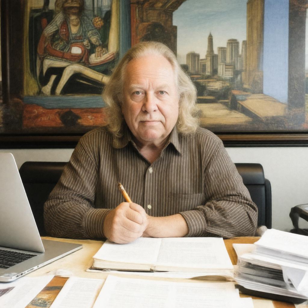 Click to view larger image AI-created image of Jonathan Gold