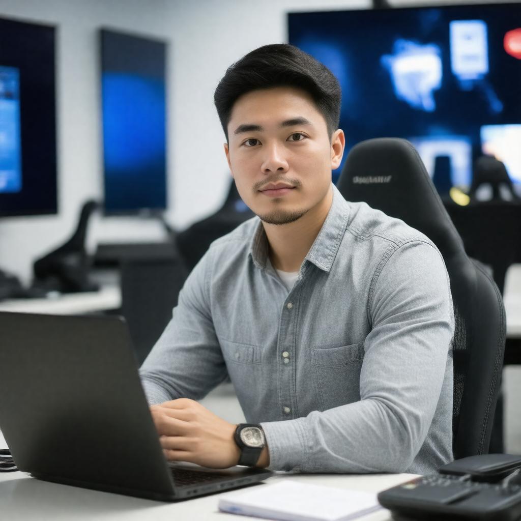 Click to view larger image AI-created image of Jonathan Lai