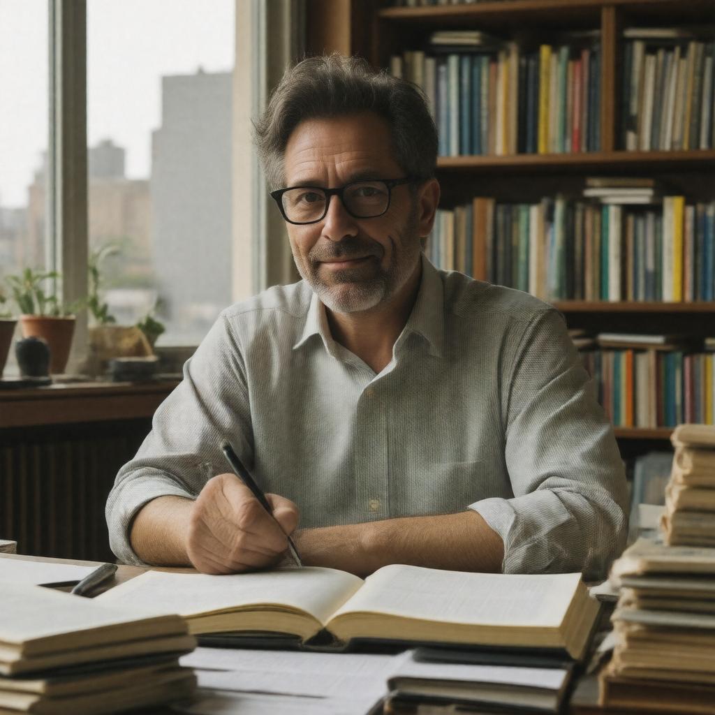 AI-created image of Jonathan Safran Foer