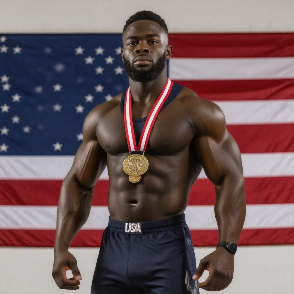 AI-created image of Jordan Burroughs