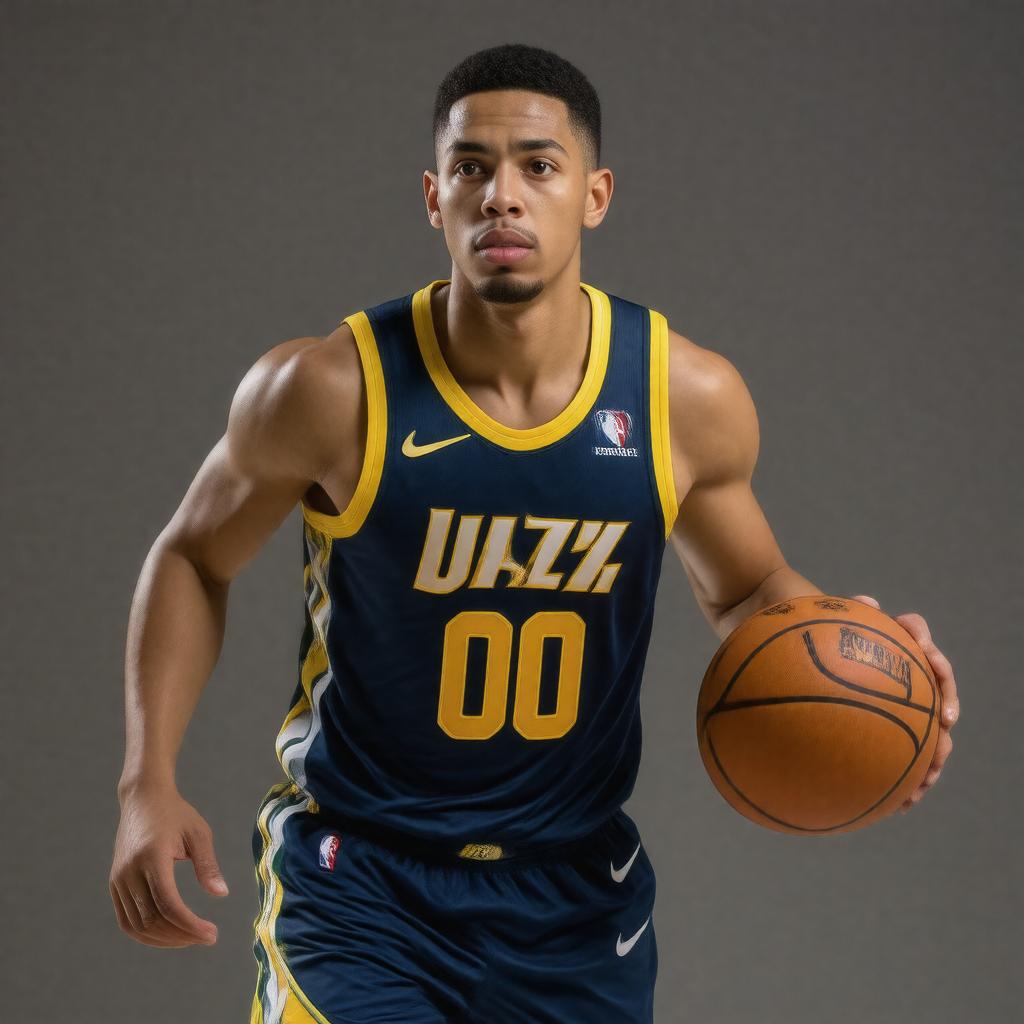 AI-created image of Jordan Clarkson