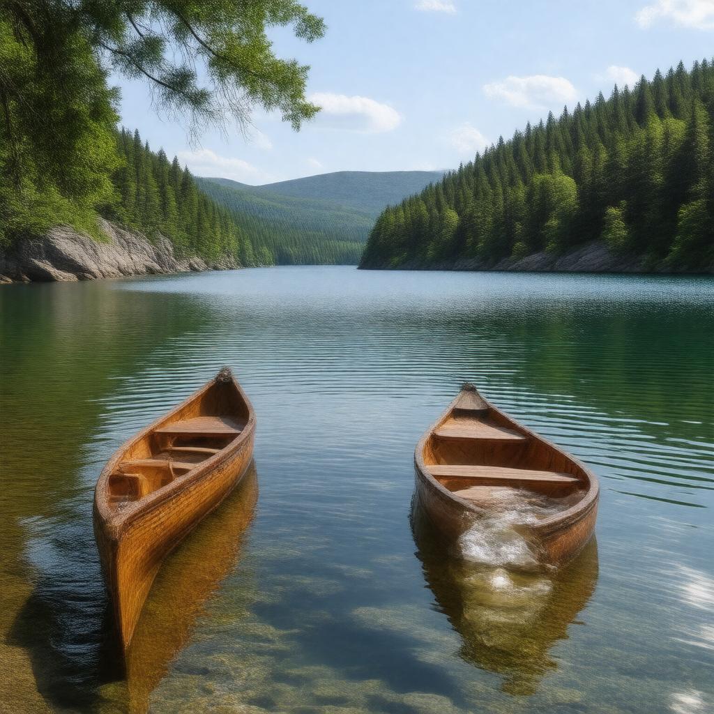 Click to view larger image AI-created image of Jordan Pond