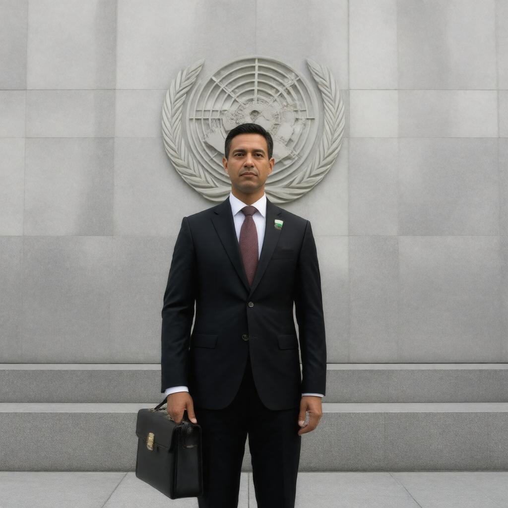 AI-created image of Jordanian Ambassador to the United Nations