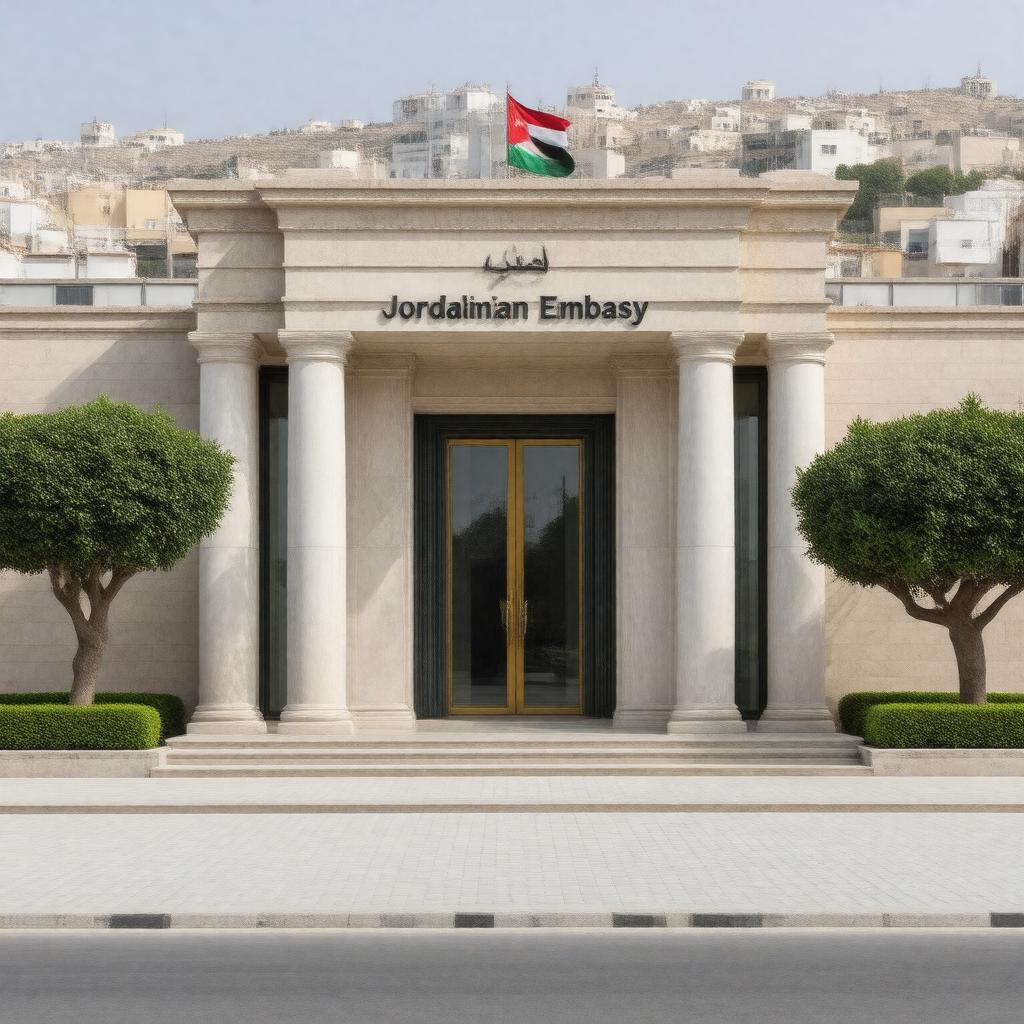 AI-created image of Jordanian Embassy