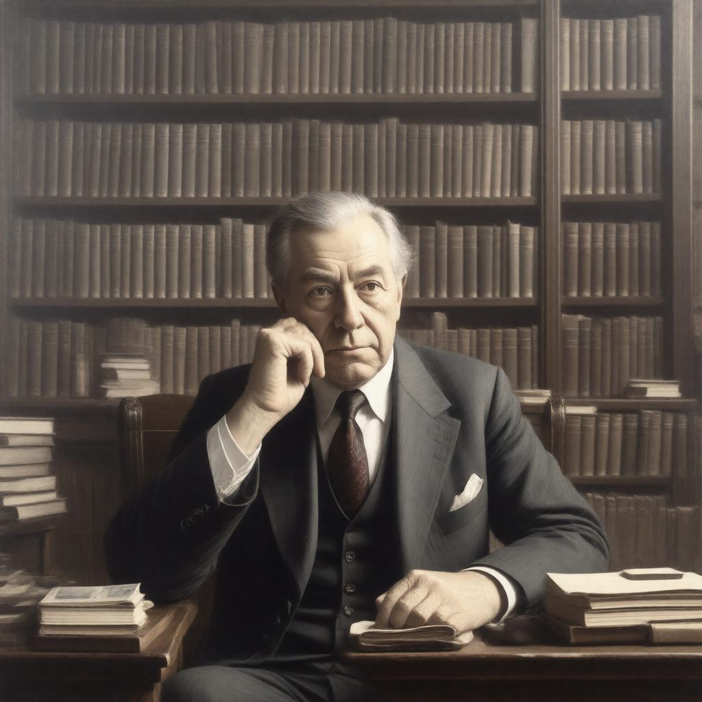 AI-created image of Jorge Luis Borges