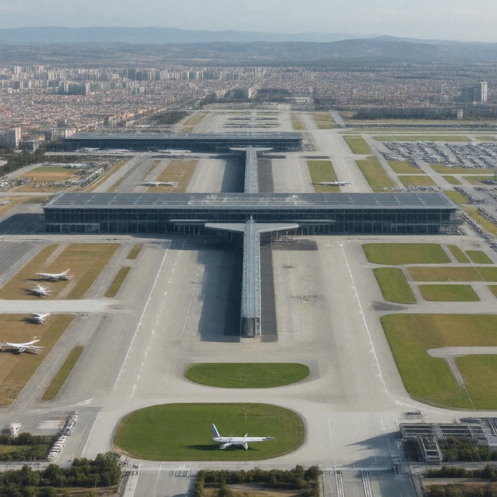AI-created image of Josep Tarradellas Barcelona–El Prat Airport