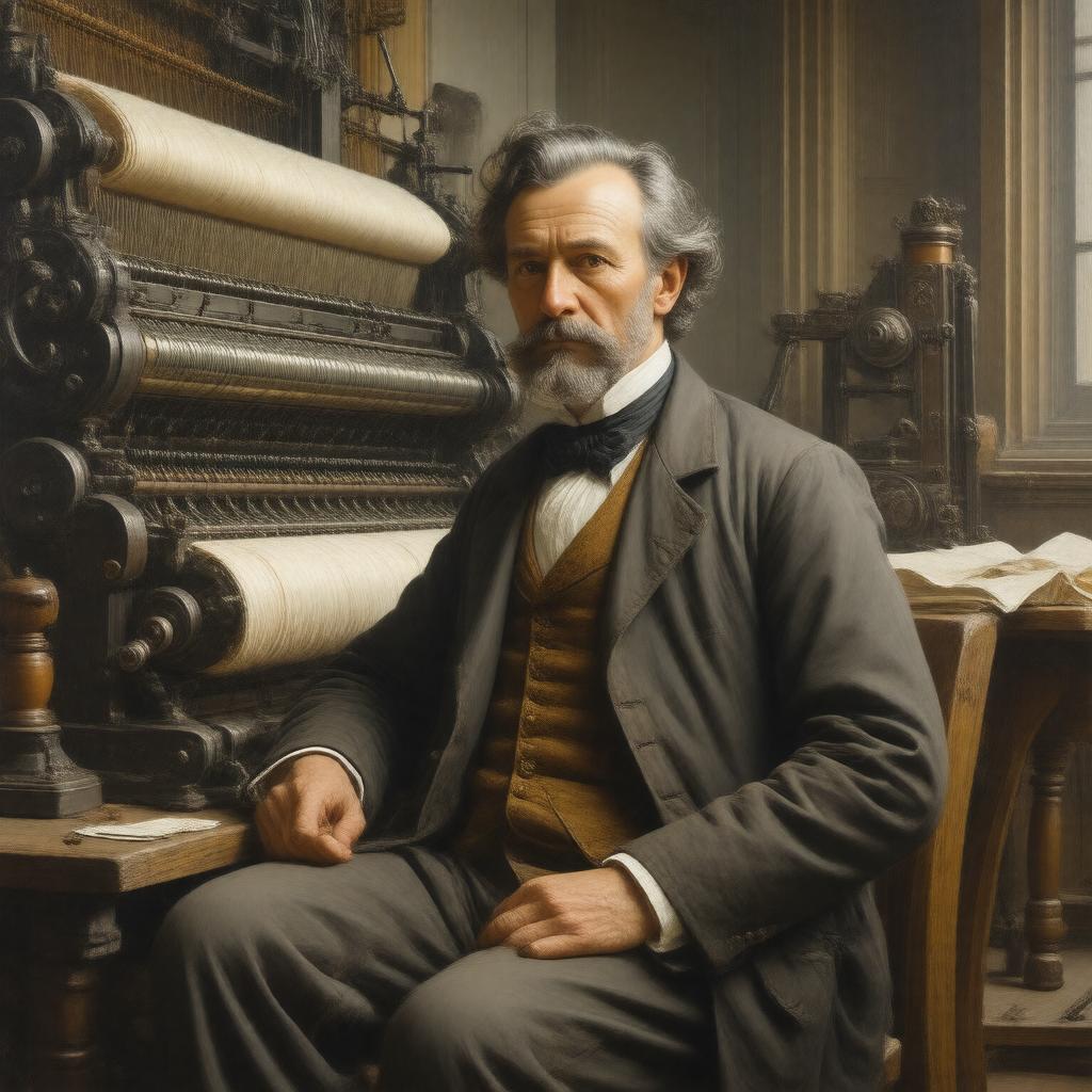 AI-created image of Joseph-Marie Jacquard