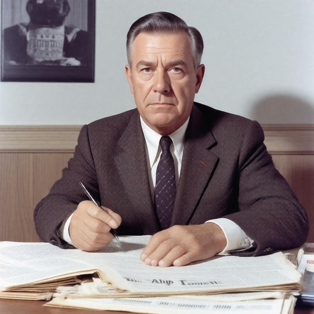 AI-created image of Joseph Alsop