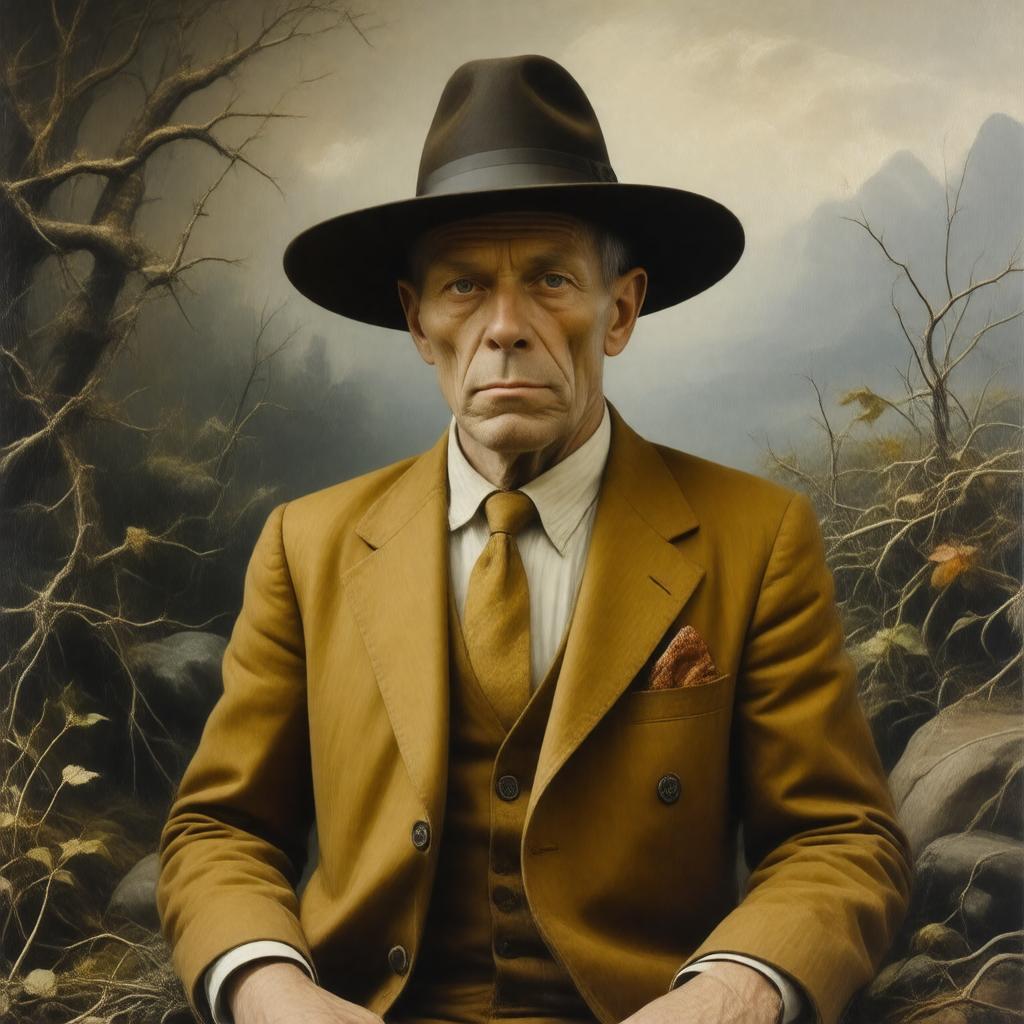 AI-created image of Joseph Beuys