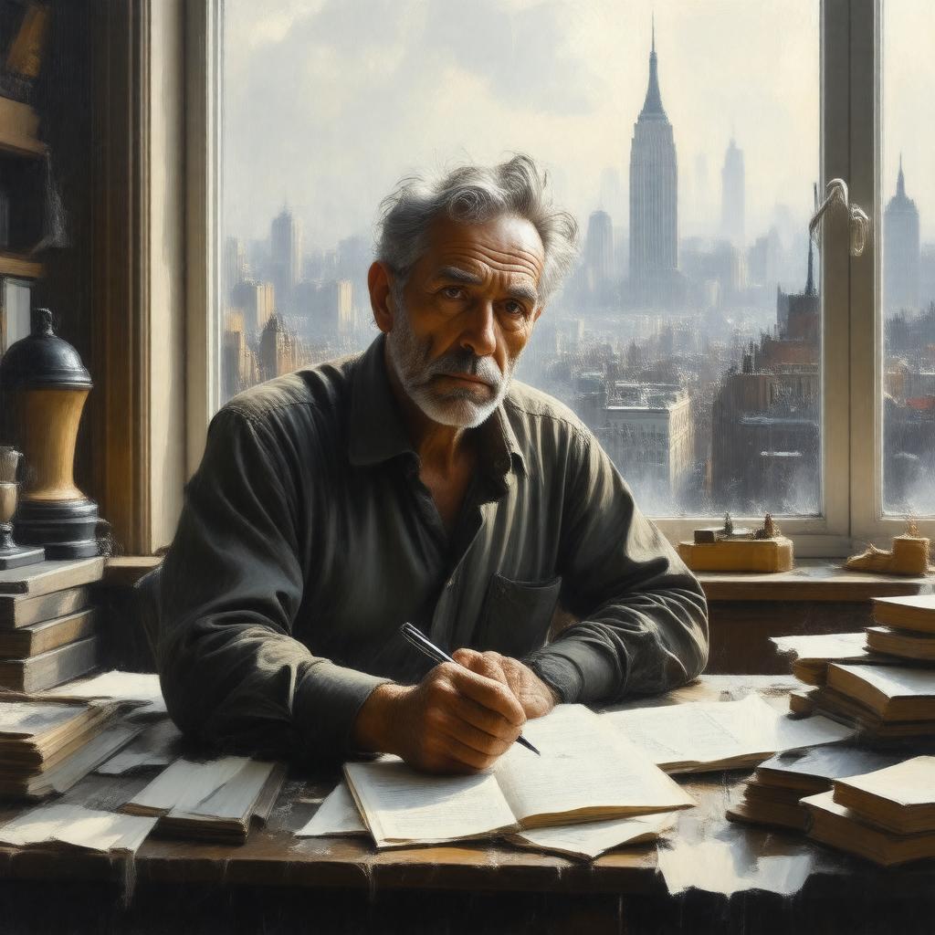 AI-created image of Joseph Brodsky