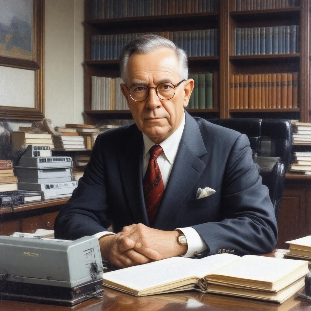 AI-created image of Joseph Carl Robnett Licklider