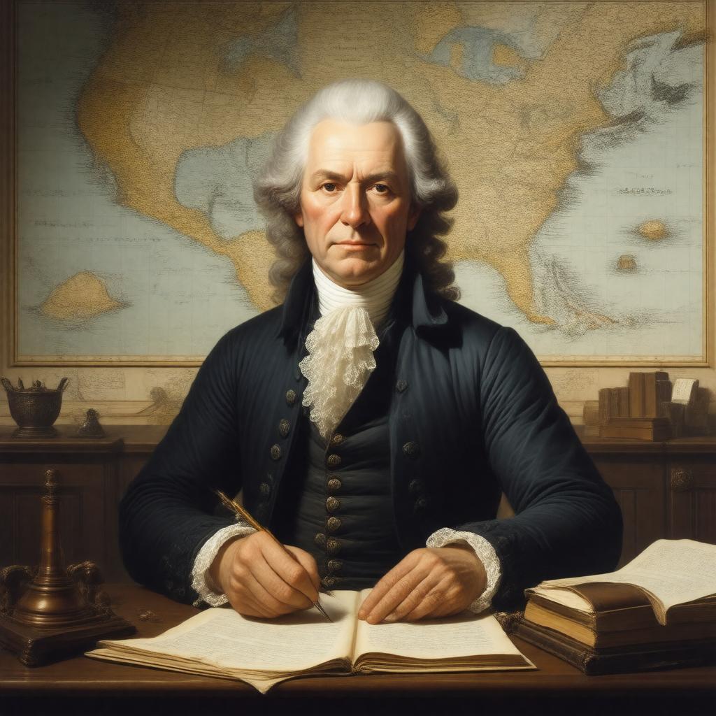 AI-created image of Joseph Hewes