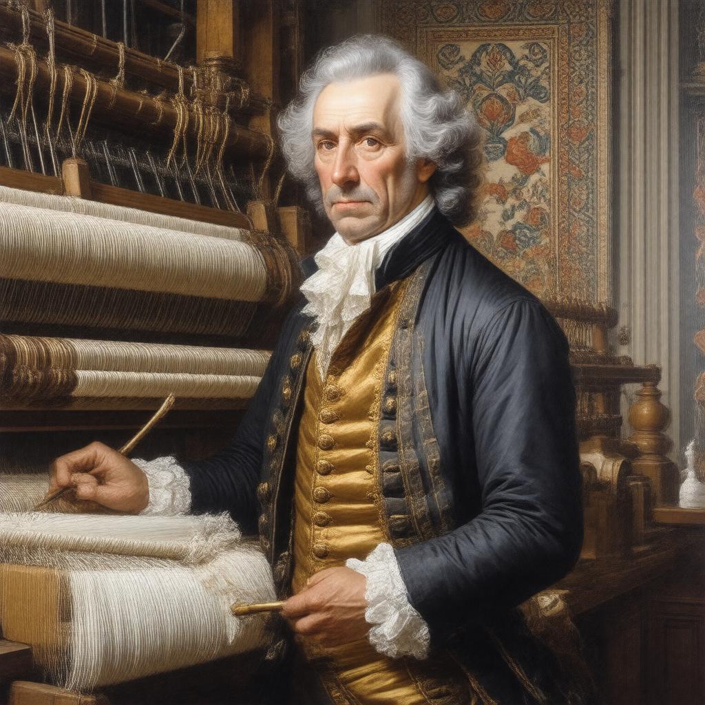 Click to view larger image AI-created image of Joseph Marie Jacquard