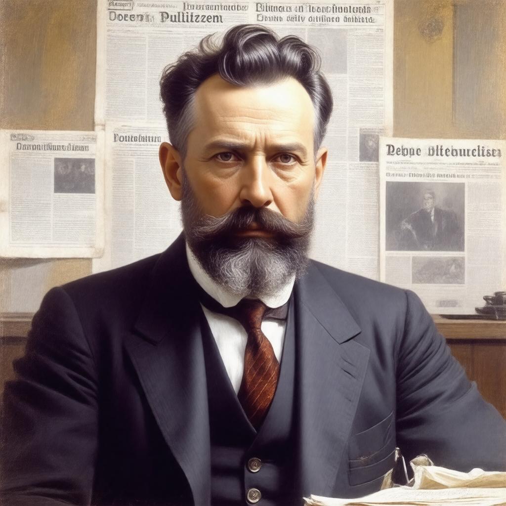 AI-created image of Joseph Pulitzer