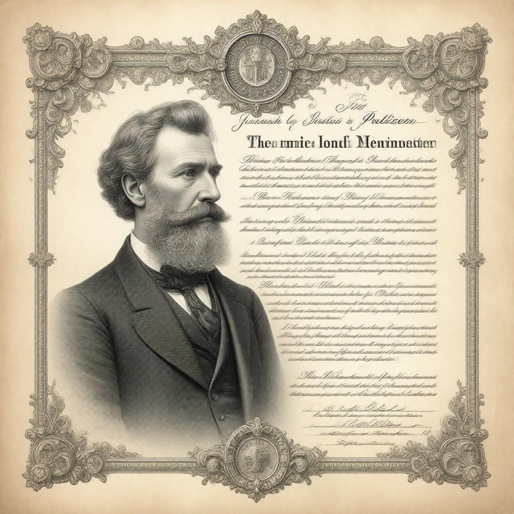 AI-created image of Joseph Pulitzer's bequest