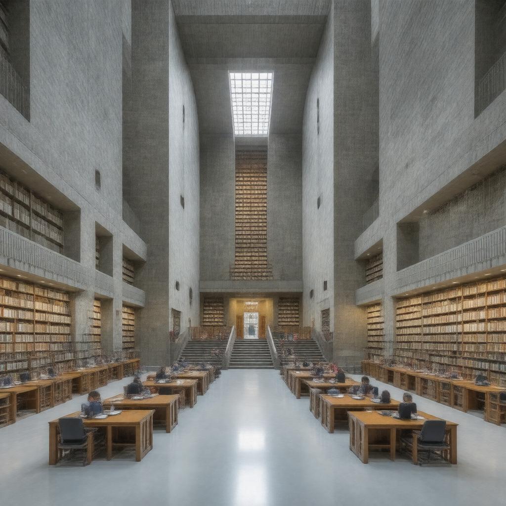 AI-created image of Joseph Regenstein Library