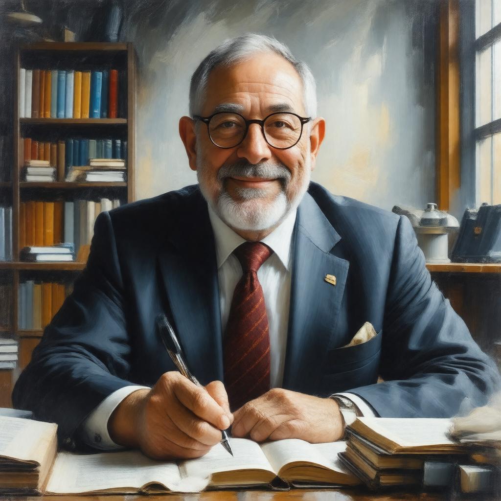 AI-created image of Joseph Stiglitz