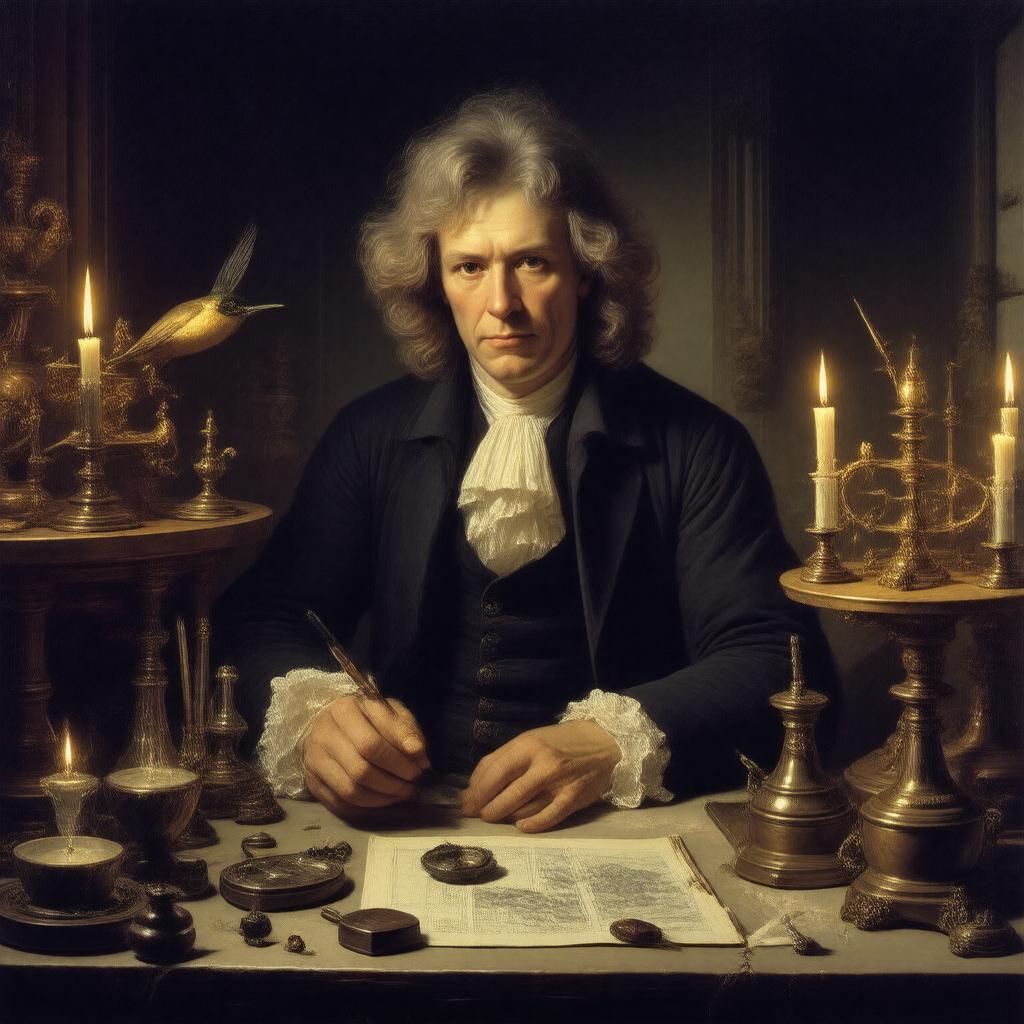 Click to view larger image AI-created image of Joseph Wright