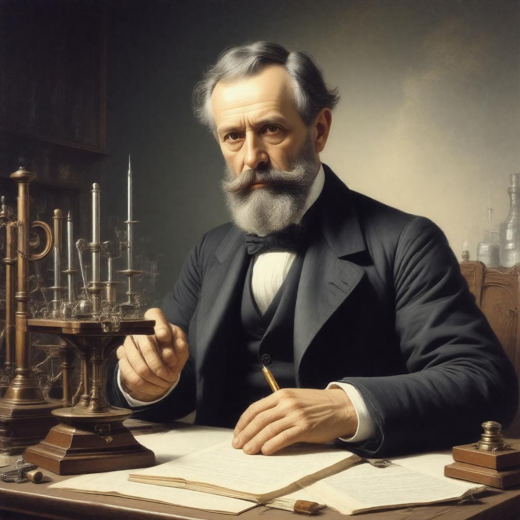 Click to view larger image AI-created image of Joseph von Fraunhofer