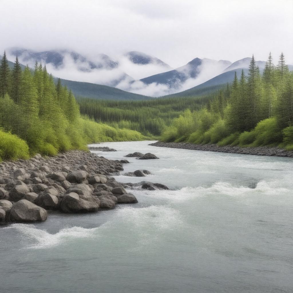 AI-created image of Joshua Green River