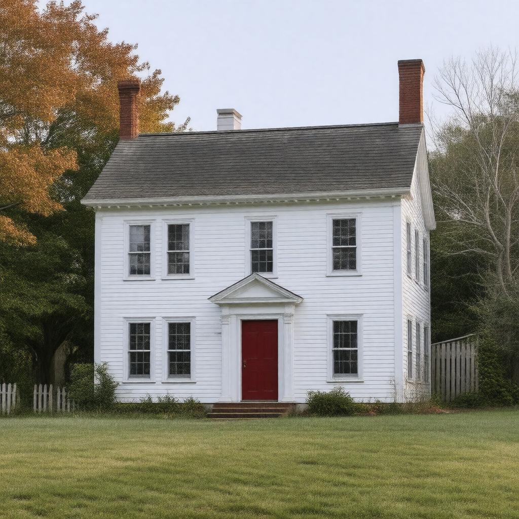 Click to view larger image AI-created image of Josiah Dennis Manse Museum