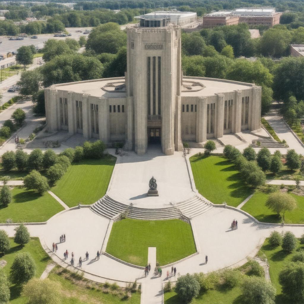 AI-created image of Joslyn Art Museum