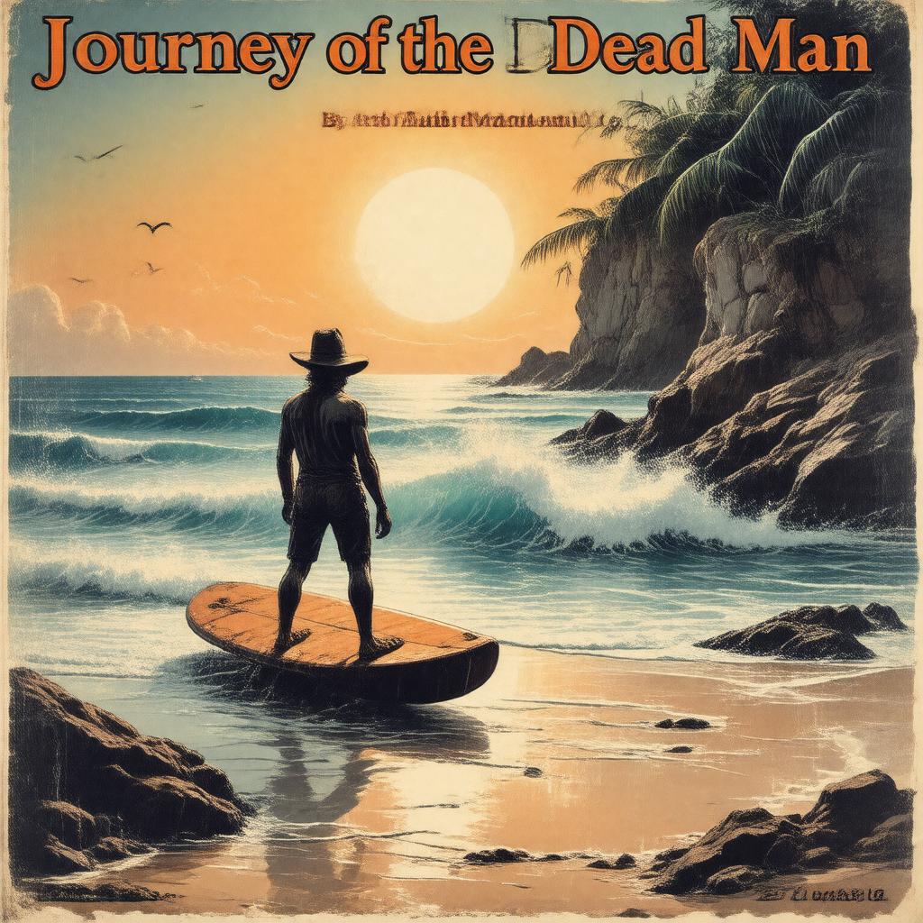 AI-created image of Journey of the Dead Man