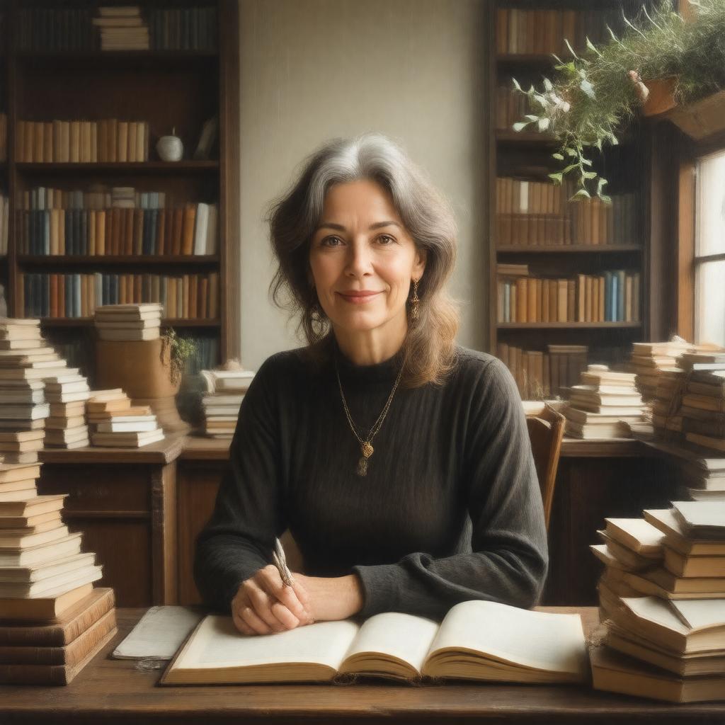 AI-created image of Joy Ladin