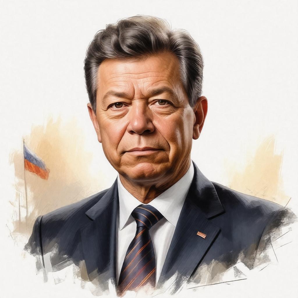 AI-created image of Juan Manuel Santos