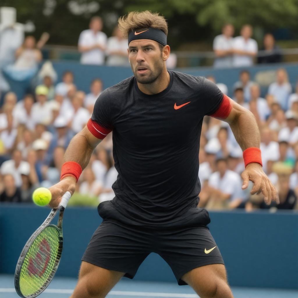 AI-created image of Juan Martín del Potro